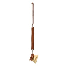 Load image into Gallery viewer, Beech Wood Brush with Leather Tie
