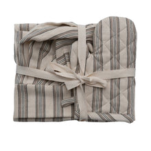 Load image into Gallery viewer, Cotton Child Apron w/ Chef Hat, Oven Mitt &amp; Stripes (Set of 3)
