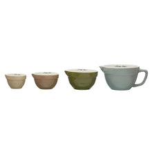 Load image into Gallery viewer, Stoneware Batter Bowl Measuring Cups
