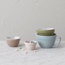 Load image into Gallery viewer, Stoneware Batter Bowl Measuring Cups
