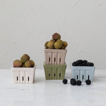 Load image into Gallery viewer, Textured Stoneware Berry Basket (4 Colors)
