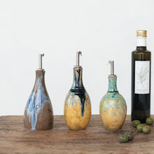 Load image into Gallery viewer, 10 oz. Stoneware Oil Cruet (3 Styles)
