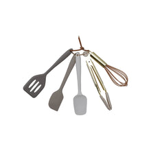 Load image into Gallery viewer, Silicone &amp; Metal Mini Kitchen Tools (Set of 5)
