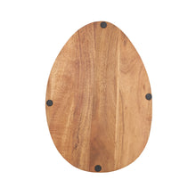 Load image into Gallery viewer, Easter Deviled Egg Shaped Wood Serving Tray
