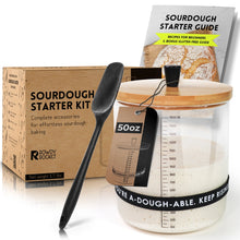 Load image into Gallery viewer, Sourdough Starter Kit with 50 oz Glass Jar
