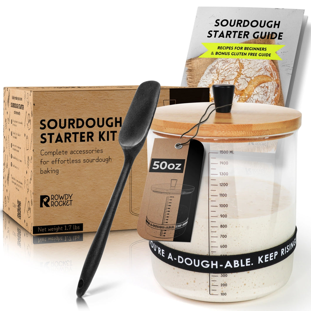 Sourdough Starter Kit with 50 oz Glass Jar