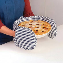 Load image into Gallery viewer, Cotton Double Oven Mitt, Blue
