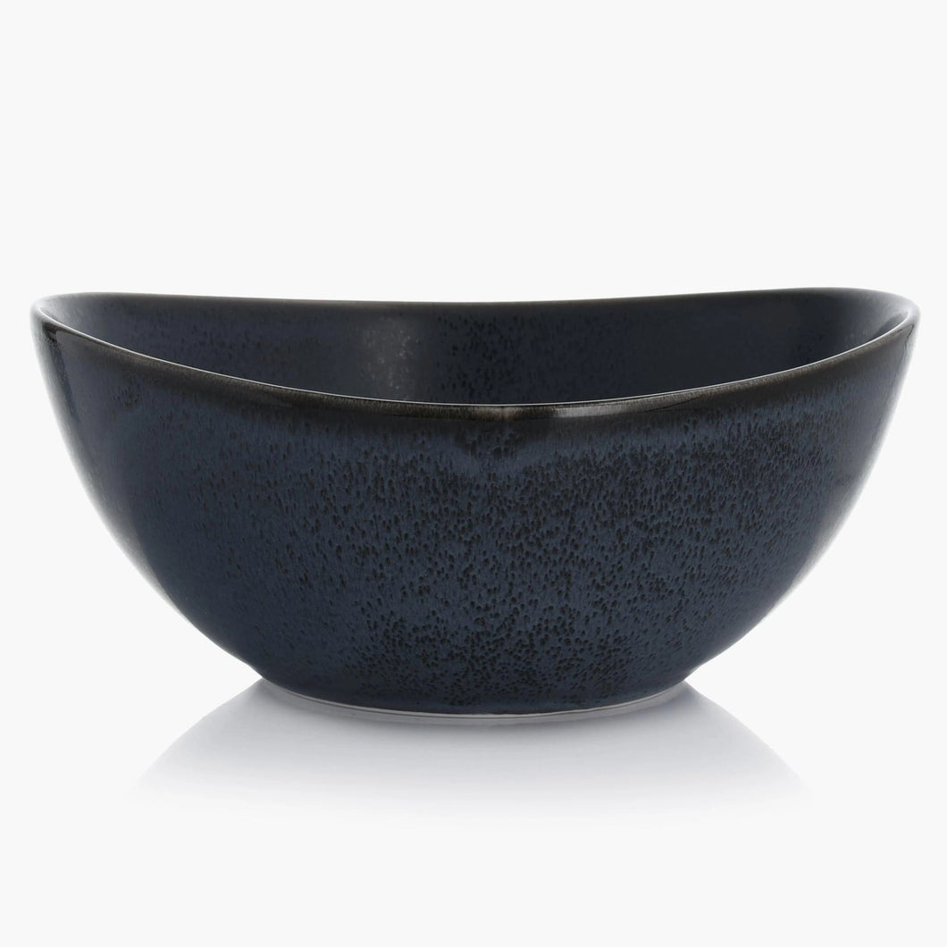 20-oz Graphite Blue Porcelain Bowl