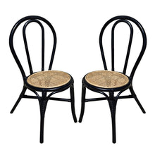 Load image into Gallery viewer, Rattan Dining Chair (Set of 2) - Black Multi [Online Only]
