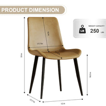 Load image into Gallery viewer, Modern Dining Chair With Carbon Steel Legs [Online Only]
