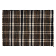 Load image into Gallery viewer, Plaid Woven Water Hyacinth Placemat
