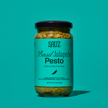 Load image into Gallery viewer, Sauz Basil Jalapeno Pesto
