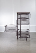 Load image into Gallery viewer, Mesh Swivel 4-Bin Drawer Table
