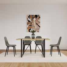 Load image into Gallery viewer, Modern Accent Dining Chairs Upholstered Seat, Metal Legs (Set of 4) [Online Only]
