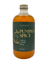 Load image into Gallery viewer, Pumpkin Spice Coffee &amp; Cocktail Syrup, 16 fl oz
