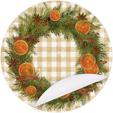 Load image into Gallery viewer, Orange Wreath Paper Placemat (Pack of 24)
