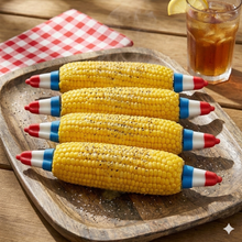 Load image into Gallery viewer, Patriotic Popsicle Themed Corn Handles, Set of 4 Pairs
