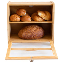Load image into Gallery viewer, Double-Layer Farmhouse Bread Box
