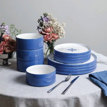 Load image into Gallery viewer, Cobalt Porcelain Dinnerware Set (Blue) | Stone + Lain
