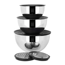 Load image into Gallery viewer, Stainless Steel 9-Piece Mixing Bowl Set
