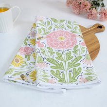Load image into Gallery viewer, Peony Bee Kitchen Towel
