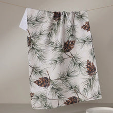 Load image into Gallery viewer, Geometry Evergreen Frost Tea Towel
