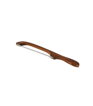 Load image into Gallery viewer, Acacia Wood Bread Knife, 17&quot; L

