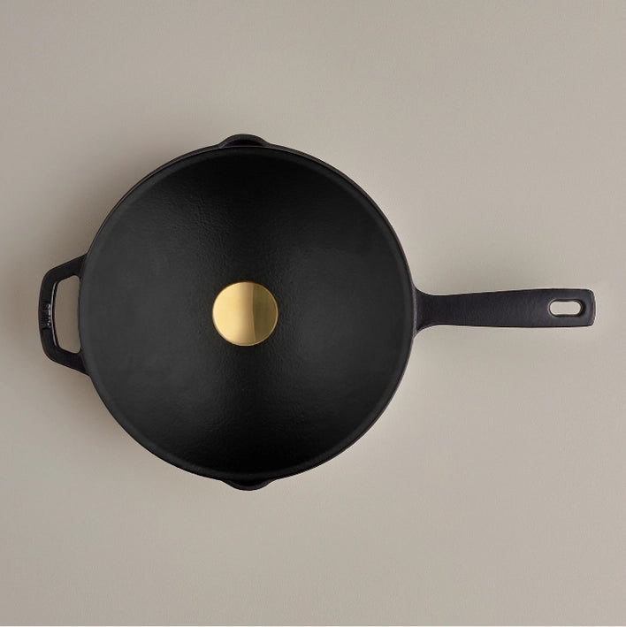 Milo 10-inch Skillet with Lid (Black)