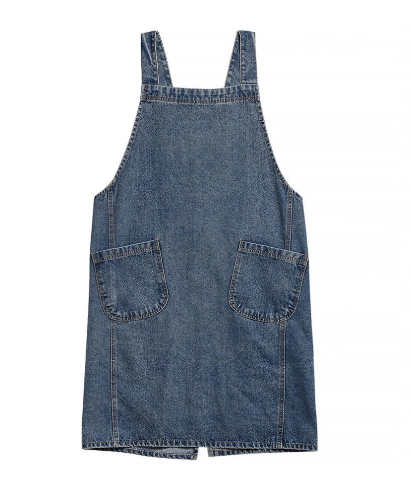 Denim Cross Back Apron