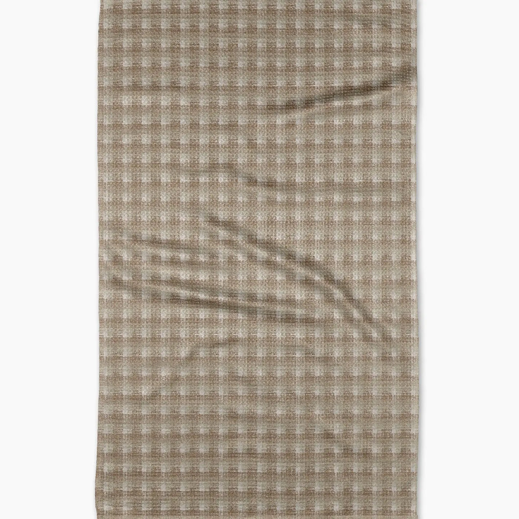 Geometry Feelin Sandy Tea Towel