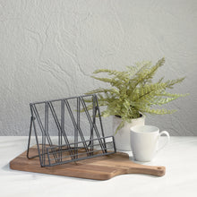 Load image into Gallery viewer, Metal Diamond Cookbook Stand
