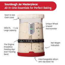 Load image into Gallery viewer, KneadAce® PRO 34 oz Sourdough Starter Jar
