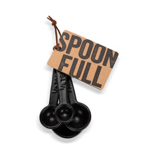 Load image into Gallery viewer, Black Stoneware Measuring Spoons
