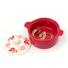 Load image into Gallery viewer, Pyrex-Inspired Friendship Casserole Ceramic Trinket Box [Online Only]
