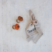 Load image into Gallery viewer, Bouclé Fabric &amp; Jute Pumpkin Napkin Ring (3 Colors)
