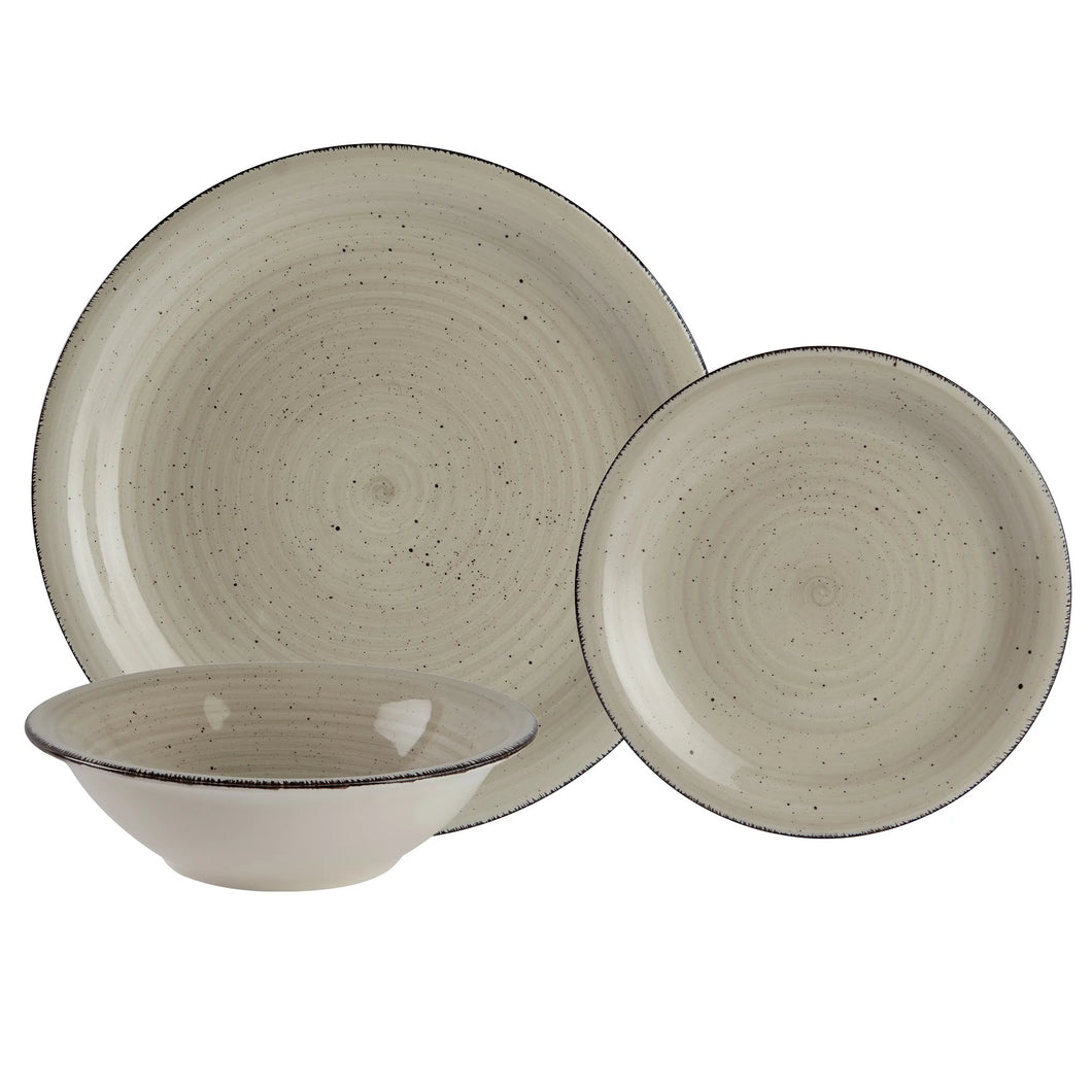 Glossy Stoneware Dinnerware Set (2 colors)
