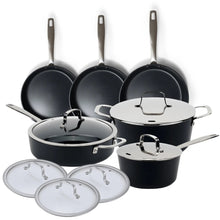 Load image into Gallery viewer, Alva 12-Piece Non-Stick Cookware Set—Black [Online Only]
