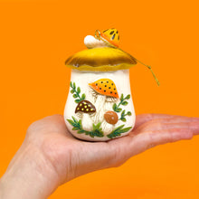 Load image into Gallery viewer, Merry Mushroom-Inspired 70s Hand-Painted Christmas Ornament [Online Only]
