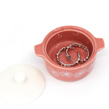 Load image into Gallery viewer, Pyrex-Inspired Pink Daisy Casserole Ceramic Trinket Box [Online Only]
