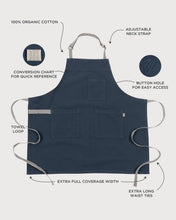 Load image into Gallery viewer, KAF Home Rooted Sustainable Chef's Apron-Various Colors [Online Only]
