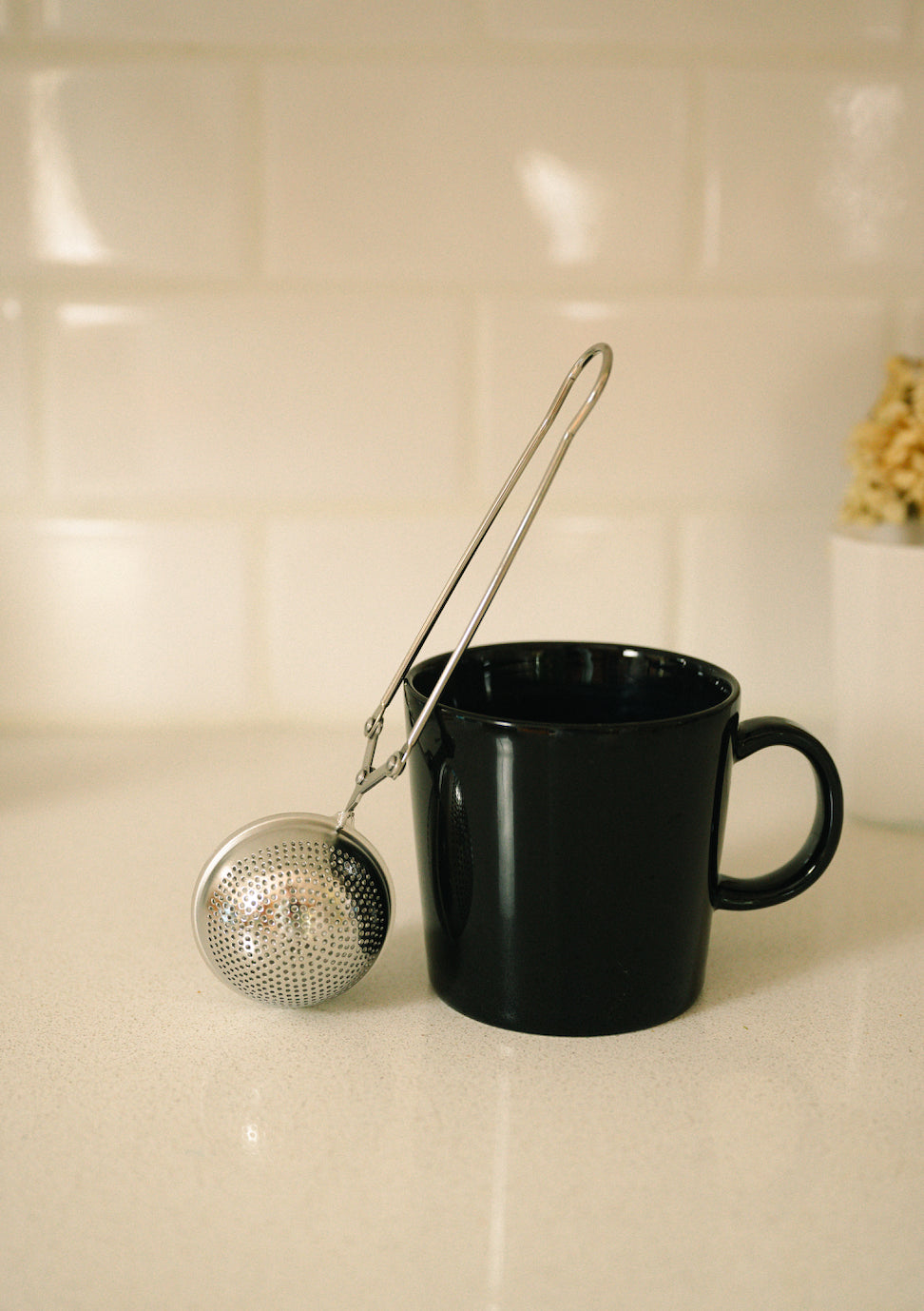 Stainless Steel Tea Infuser w/Silver Finish