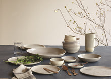 Load image into Gallery viewer, Shell Bisque Grey Porcelain Round Serving Bowl [Online Only]
