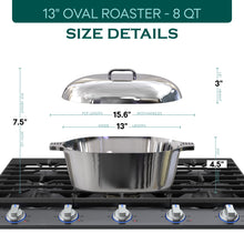 Load image into Gallery viewer, Oval Dutch Oven with Lid - 8 Quart (13 Inch) [Online Only]
