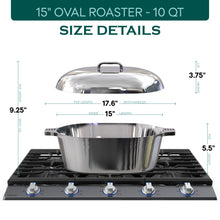 Load image into Gallery viewer, Oval Dutch Oven with Lid - 10 Quart (15 Inch) [Online Only]
