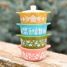 Load image into Gallery viewer, Pyrex-Inspired Spring Blossom Casserole Ceramic Trinket Box [Online Only]
