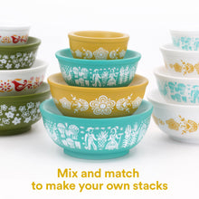 Load image into Gallery viewer, Mini Pyrex-Inspired Mixing Bowls – Retro Stackable Display Set [Online Only]
