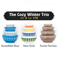Load image into Gallery viewer, Mini Pyrex-Inspired Mixing Bowls – Retro Stackable Display Set [Online Only]
