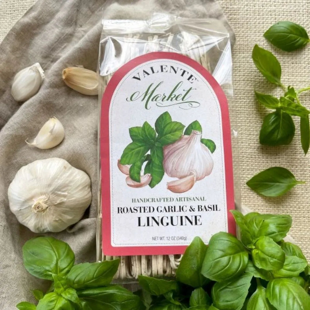 Valente Roasted Garlic and Basil Linguine Pasta