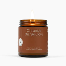 Load image into Gallery viewer, Cinnamon Orange Clove Beeswax Jar Candle | Fontana Candle Co. [Online Only]
