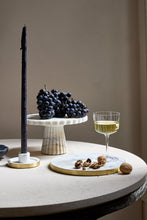 Load image into Gallery viewer, Verona Scalloped White Marble Cake Stand [Online Only]
